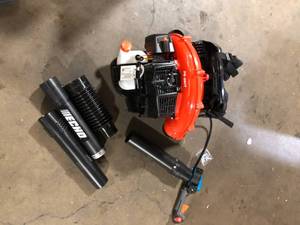 ECHO 216 MPH 517 CFM 58.2cc Gas 2-Stroke Backpack Leaf Blower with Tube Throttle  Customer Returns See Pictures