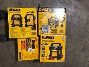 Lot of Assorted Dewalt Portable Power Stations Various Sizes Models and Conditions Customer Returns See Pictures