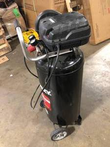 Husky 20 Gal. 200 PSI Oil Free Portable Vertical Electric Air Compressor in not working conditions Customer Returns See Pictures