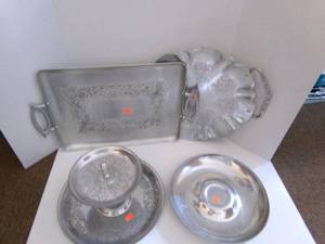 lot 107 image: Lot of Forged Aluminum Platters and...