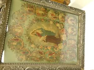 lot 113 image: Antique Relgious Picture, Statues a...