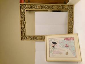 lot 133 image: Large Vintage Oriental Print, samll...