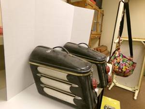 lot 143 image: Pair of Vintage Motorcycle or Saddle Bags...