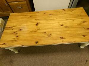 lot 170 image: Wood CoffeeTable...48 x 24 x 16