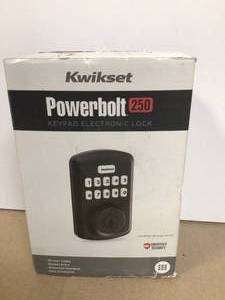 Kwikset Powerbolt 250 10-Button Keypad Venetian Bronze Transitional Electronic Deadbolt Door Lock Customer Returns See Pictures