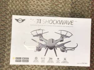 SKY RIDER Pro Quadcopter Drone with Wi-Fi Camera, Remote and Phone Holder Customer Returns See Pictures