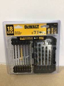 DEWALT Black and Gold Impact Ready Metal Drill Bit Set (18-Piece) Customer Returns See Pictures