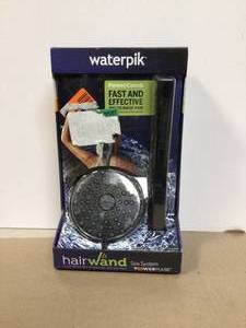 Waterpik 12-Spray High Pressure 1.8 GPM 5 in. Wall Mount Dual Shower Head and Handheld Shower Head in Matte Black Customer Returns See Pictures