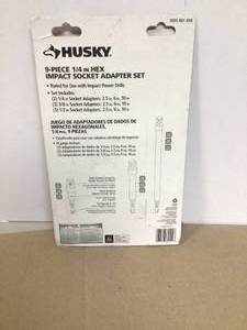 Husky Impact Socket Adapter Set (9-Piece) Customer Returns See Pictures