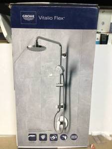GROHE Vitalio 5-spray 7 in. Dual Shower Head and Handheld Shower Head in Chrome Customer Returns See Pictures