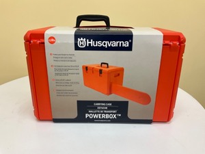 lot 15 image: Husqvarna power box chain saw travel case NEW