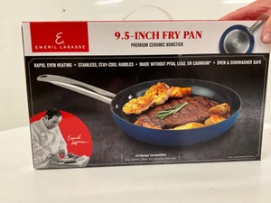 lot 40 image: 9.5 ceramic nonstick frying pan NEW in box