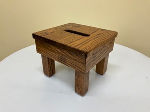 lot 58 image: Hand crafted Oak Footstool
