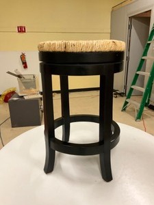 lot 83 image: Set of 4 TOYO spinning bar stools