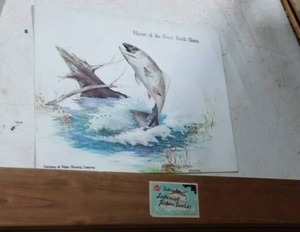lot 21 image: Fitger Brewing Sign & 2-Empty Fly Rod Boxes