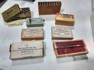 lot 39 image: Collection Of Empty Ammo Boxes