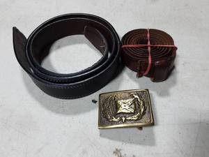 lot 44 image: 2-Belts & 1-Belt Buckle