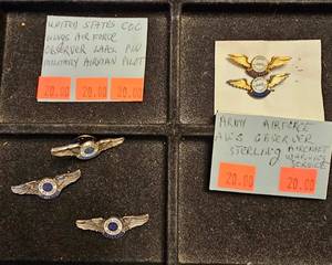 lot 58 image: 5-Air Force Observer Pins