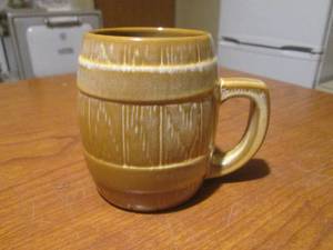 (DLR) Vintage Frankoma Pottery Hamms Beer MugCup