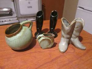 (DLR) Assorted Vintage Frankoma Pottery Smalls