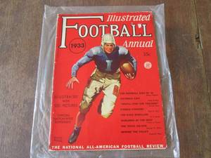 (DLR) 1933 Football Illustrated Annual Magazine The National All-American Football Review
