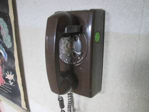 (DLR) Vintage ITT Wall Rotary Dial Telephone
