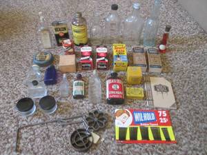 (DLR) Assortment of Vintage Bottles, Jars And Other Misc Vintage See Photos