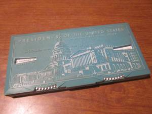 (K) Vintage Presidents Of The United States And Their Terms In Office Educator Pencil Case Made by Sterling 1960