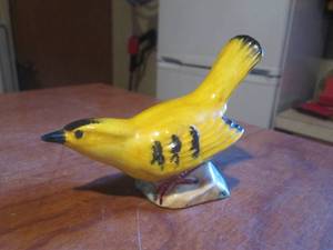 (LR) Vintage Stangl Pottery Wilsons Warbler Bird Figurine #3597