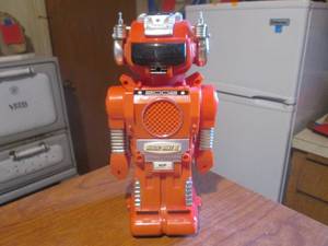 (DLR) Vintage Magic Mike II Battery Operated Robot 10 34 Tall