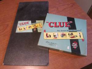 (DLR) Vintage Parker Brothers Clue The Great Detective Game - Not Sure If Complete