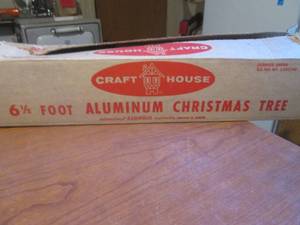 (DLR) Vintage Craft House Aluminum 6 12 ft Christmas Tree
