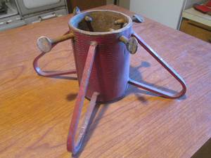 (DLR) Vintage Heavy Duty Steel Christmas Tree Stand