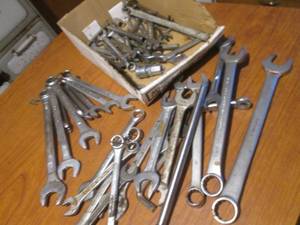 (LR) Lot of Assorted Wrenches Etc