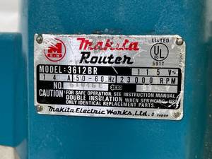 lot 107 image: Makita Router Model 3612BR