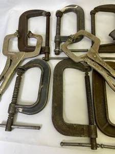 lot 110 image: Large Lot of Metal Clamps