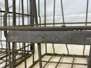lot 119 image: Pair of Minnesota Milk Company Metal Bottle Carriers
