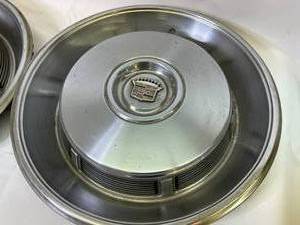 lot 120 image: Two Vintage Chrysler Hubcaps