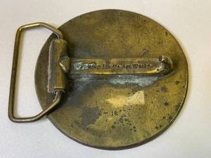 lot 134 image: Vintage Brass Grain Belt Beer Belt Buckle
