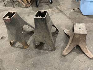 lot 142 image: Three Metal Project Pedestals