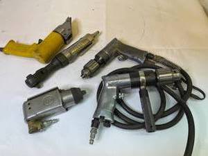 lot 149 image: Pneumatic Tool Collection with Most Being Chicago Pneumatics