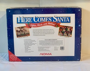 lot 171 image: Vintage Here Comes Santa String Decorations with Lights and Sounds