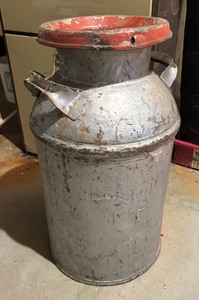 lot 75 image: Marvelous Antique Milk Can