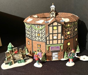 lot 80 image: Department 56 Historical Landmark Series The Old Globe Theatre