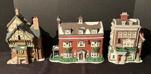 lot 92 image: Three Department 56 Heritage Village Collection Buildings