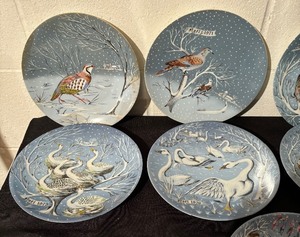 lot 214 image: Complete Set of 12 Day of Christmas Collectors Plates by Haviland Limoges of France