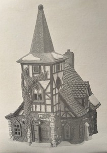 lot 218 image: Department 56 Heritage Village Collection Dickens Village Series Collectable Houses including Old Michael Church and More