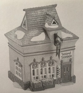 lot 221 image: Department 56 Heritage Village Collection North Pole Series Housed including the Beard Shop and More