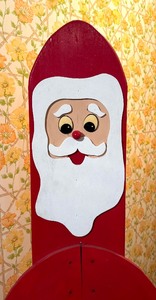 lot 234 image: Wooden Santa Decorative Figurine