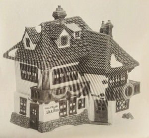 lot 54A image: Department 56 Heritage Village Collection Dickens Village Series Houses including Wackford Squares Boarding